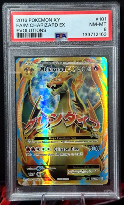 PSA 8 M Charizard EX (Full Art) 101/108 Evolutions Holo - Image 2