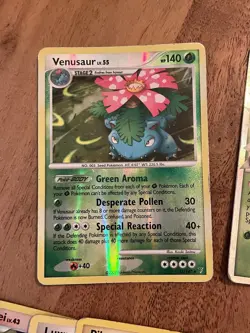 Pokemon Card Lot w/ Charizard G, Meganium EX, Venusaur Holo + Entei Tin & Coin - Image 2