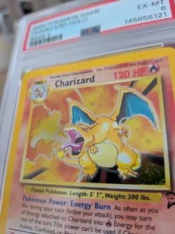 Charizard Base Set 2 WOTC Holo 4/130 PSA 6 English EX-MT - Image 4