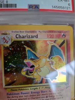 Charizard Base Set 2 WOTC Holo 4/130 PSA 6 English EX-MT - Image 5