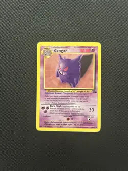 Gengar 20/62 | Base Set Fosil | Non Holo Pokemon Card NM - Image 1