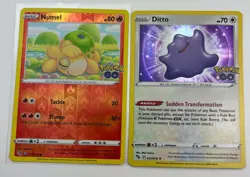 Ditto 053/078 Numel 13/78 Reverse Holo Pokemon Go TCG Card Already Peeled - Image 1