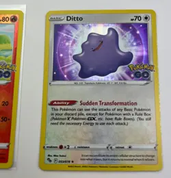 Ditto 053/078 Numel 13/78 Reverse Holo Pokemon Go TCG Card Already Peeled - Image 2