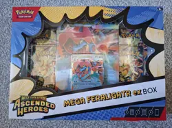 Pokemon TCG: Mega Evolution Ascended Heroes Mega Feraligatr EX Box | Brand New - Image 1