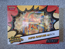 Pokemon TCG: Mega Evolution Ascended Heroes Mega Emboar Ex Box Sealed - Image 1