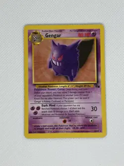 Pokemon TCG - Gengar - 20/62 - Fossil Unlimited - Non Holo Rare - MP/LP - Image 4