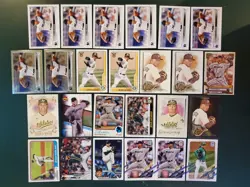 JESUS LUZARDO - Lot of (25) cards - Topps 2020-2023 MARLINS ATHLETICS - Image 1