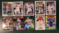 HARRISON BADER - LOT OF (10) DIFFERENT CARDS - Topps 2017-2024 w/ #d Fire RC - Image 1