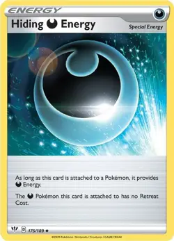 Hiding D Energy 175/189 - SWSH03: Darkness Ablaze - Pokemon Card NM - Image 1