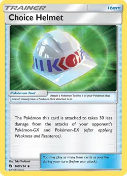 Choice Helmet 169/214 - SM - Lost Thunder - Pokemon Card NM - Image 1