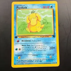Pokemon Psyduck 65/82 1st Edition Team Rocket Common WOTC NM Vintage Card - Image 2