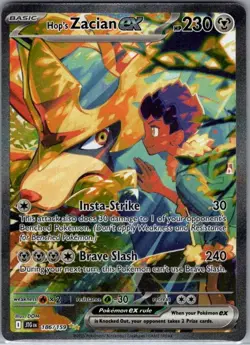 Hop's Zacian ex 186/159 SIR SV09: Journey Together - Pokemon Card - NM - Image 1