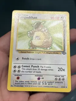 Pokemon TCG Kangaskhan Jungle 1999 Non-Holo Card 21/64- LP - Image 2