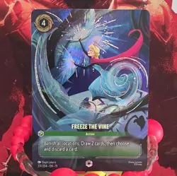 Disney Lorcana TCG Freeze the Vine Enchanted 231/204 card - Image 1