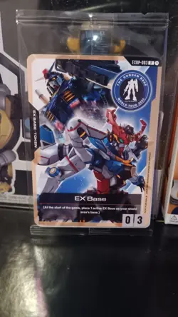 Gundam Card Game EX Base Gundam Base World Tour Promo EXBP-003 Sealed US Seller - Image 1