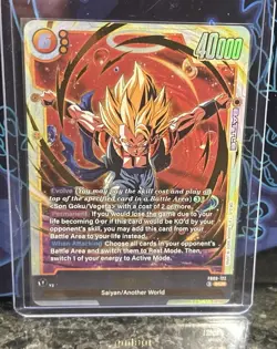 Gogeta FB09-122 Secret Rare Dual Evolution Dragon Ball Card English Fusion World - Image 1