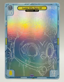 Lumin Who Sees All *8/10* 2026 Vibes Birb & Pengu Sketch Card Ultra Rare #52 TCG - Image 2
