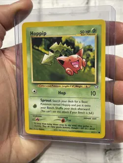 Pokemon Unlimited Neo Genesis Hoppip 61/111 WOTC Non Holo Pokemon Card Vtg NM/MT - Image 2