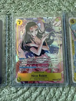 Bandai One Piece EB03 | Nico alt-art | Nami SR | Uta SEC | 3-Card Lot - Image 2