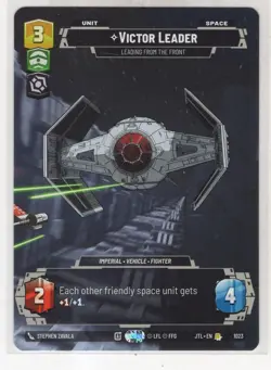 Star Wars Unlimited JTL Prestige Card #1023 Victor Leader - Image 1