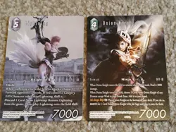 Final Fantasy Opus 4 Full Art Non Foil Cards Lightning 4-115L Onion Knight 054L - Image 1