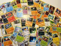 Over 170 cards BULK POKEMON CARD LOT MODERN different sets LOT mixed - Image 3