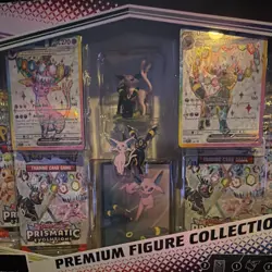 Pokemon TCG Prismatic Evolutions Premium Figure Collection Box Espeon Umbreon - Image 1