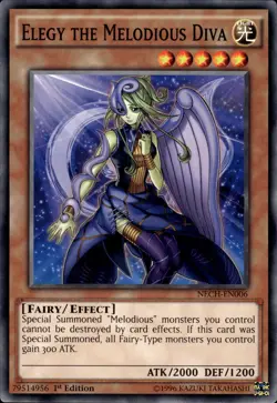 Elegy The Melodious Diva - 1st Edition NECH-EN006 - NM - YuGiOh - Image 1