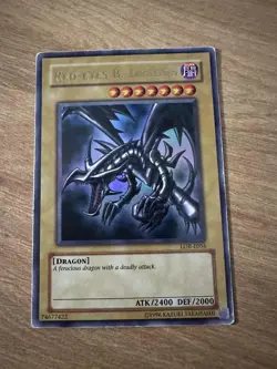 Yu-Gi-Oh! RED-EYES B. DRAGON / LOB-E056 / ULTRA RARE / LP/MP - Image 1