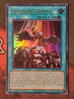 Yugioh Forbidden Droplet RA01-EN064 Ultra Rare 1st Edition NM - Image 1