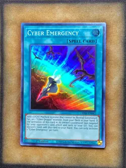 Yugioh Cyber Emergency GEIM-EN042 Super Rare 1st Ed NM - Image 1