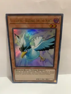 YUGIOH BLACKWING - BLIZZARD THE FAR NORTH BLCR-EN059 1ST.ED. ULTRA PLAYED - Image 1