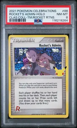 Pokemon TCG Rocket's Admin Celebrations: Classic Collection 86/109 Holo Holo... - Image 1