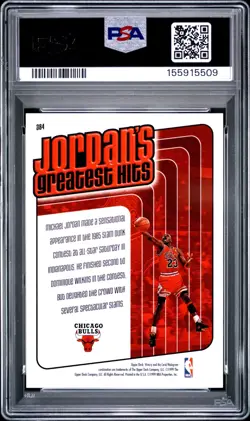 1999 Upper Deck Victory Michael Jordan Greatest Hits PSA 10 #384 RARE LOW POP - Image 2