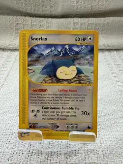 Pokemon TCG Snorlax Card 100/144 Non-Holo Skyridge 2003 MP Condition - Image 1