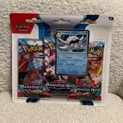 Pokemon TCG Paradox Rift 3 Booster Packs (10 Cards Each) Cetitan Promo EN - Image 1