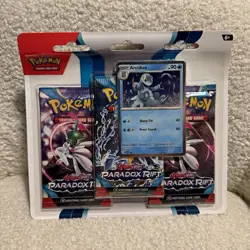 Pokemon TCG Scarlet & Violet—Paradox Rift 3-Pack Blister with Arctibax Promo - Image 1