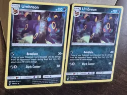 Pokemon Card Lot Of 2 Umbreon Cosmos Holos Blister Exclusives Tcg - Image 1