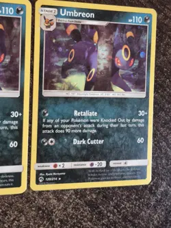 Pokemon Card Lot Of 2 Umbreon Cosmos Holos Blister Exclusives Tcg - Image 3