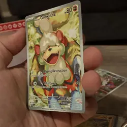 Pokemon TCG Hisuian Growlithe 181/167 Twilight Masquerade IR Full Art Holo EN - Image 3