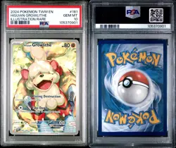 PSA 10 Hisuian Growlithe 181/167 Twilight Masquerade IR Pokemon TCG GEM MINT - Image 3