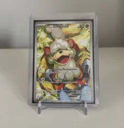 Pokemon TCG Hisuian Growlithe 181/167 Twilight Masquerade IR Holo - Image 1