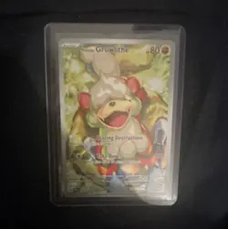 Pokemon TCG Hisuian Growlithe 181/167 Twilight Masquerade IR Holo English 80HP - Image 1