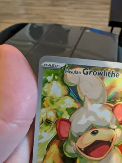 Pokemon TCG Hisuian Growlithe 181/167 Sv06 Twilight Masquerade IR Holo - Image 5