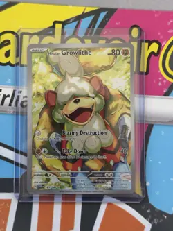 Pokemon TCG Hisuian Growlithe Twilight Masquerade IR 181/167 - Image 1