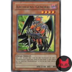 Yugioh Archfiend General FOTB-EN019 Rare LP - Image 1