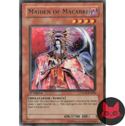 Yugioh Maiden of Macabre TDGS-EN084 Rare 1st Edition LP - Image 1