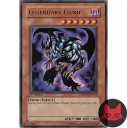 Yugioh Legendary Fiend PTDN-EN093 Rare 1st Edition NM - Image 1