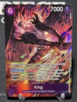 KING - One Piece TCG EB04-031 - AA Alt Art Rare R - The Azure Sea's Seven - Image 1