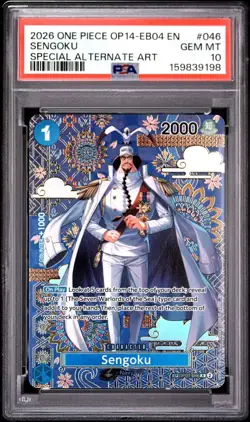 One Piece 2026 Sengoku 046 Special Alternate Art SP OP14-EB04 GEM MINT PSA 10 - Image 1